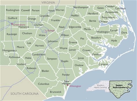 County Zip Code Maps Of North Carolina