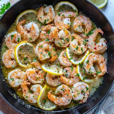 Easy Lemon Garlic Shrimp Skillet Healthy Fitness Meals