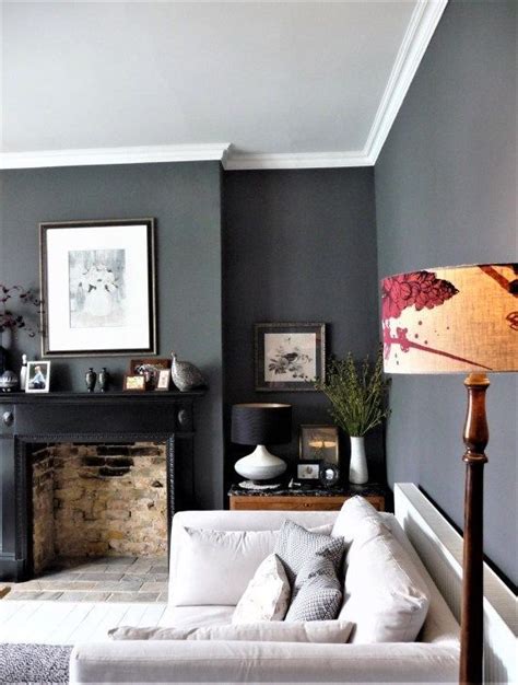 Dark grey wall decorating ideas. Shades of Grey - Our Gorgeous Lounge | Grey walls living room