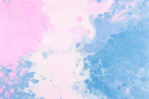 Beautiful Calming Background In Oily Blue And Pink Pastel