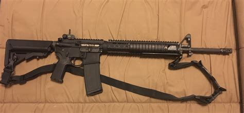 The m16a4 is chambered to fire the 5.56x45mm (.223) nato cartridge. New M16A4-ish build is finally done! : guns