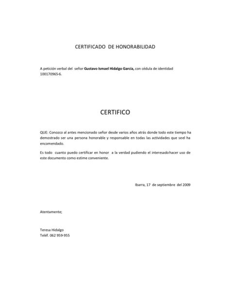 Modelo De Certificado De Trabajo En Word Ecuador Financial Report