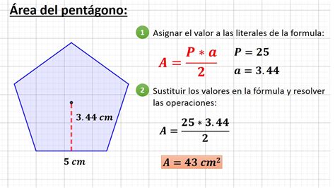 Un pentágono regular es aquel que tiene todos sus lados iguales y sus ángulos internos congruentes. Perímetro y área de polígonos regulares. - Aula05mate