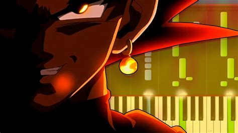 Goku Black Theme Dragon Ball Super Piano Tutorial Synthesia