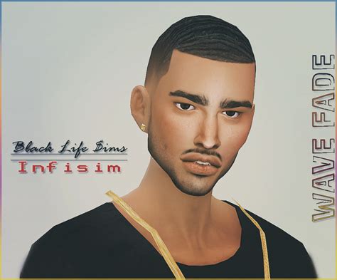 Sims 4 Fade Design Hair Cc