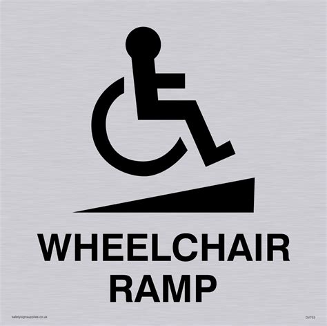 Wheelchair Ramp Disability Sign From Safety Sign Supplies