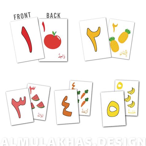 Arabic Numbers Flashcards 1 10 Design And Craft Art And Prints On Carousell