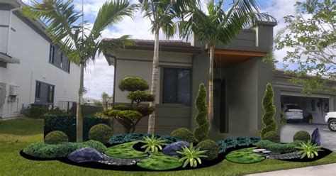 Stunning New Front Yard Landscaping In Parkland Fl Cascata