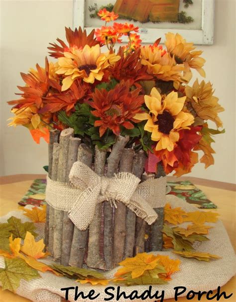 Don't be afraid to mix metals on the table. 22 Charming Fall DIY Centerpieces Projects Ready to ...