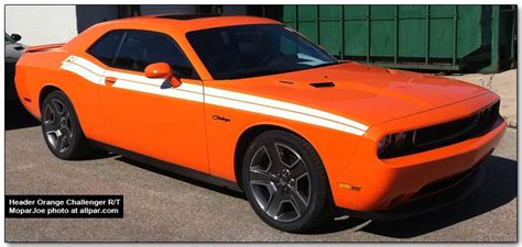 New Header Orange Color Spotted On The 12 Dodge Challenger Street Muscle