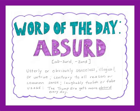 Word Of The Day Absurd Dottys Doodles
