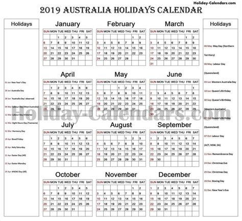 Seminar Gegenstand Drücken Public Holidays Western Australia 2019