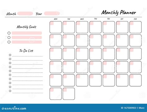 Blank One Month Calendar Template
