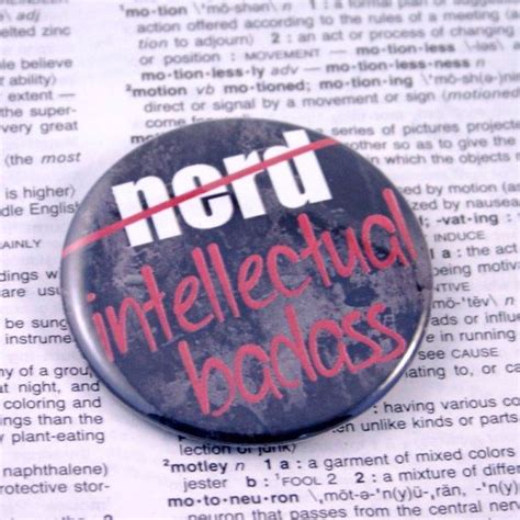 Nerd Intellectual Badass Pinback Button By Geekdetails On Etsy