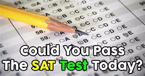Could You Pass The Sat Test Today Quizpug