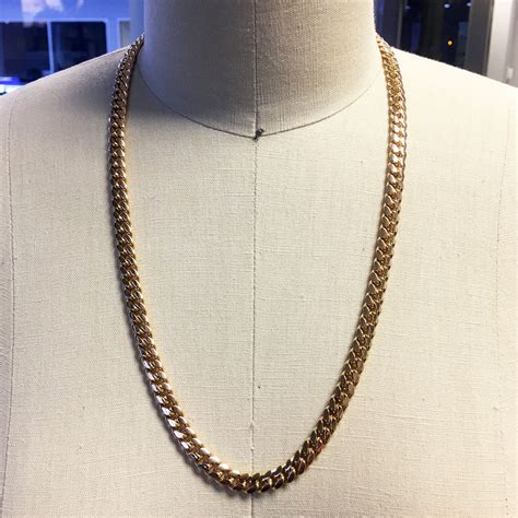 Shop for rings, earrings, necklaces, bracelets & jewelry sets. 18k Rose Gold Solid Link Gents Chain Necklace