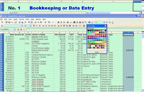 Free Excel Bookkeeping Templates —