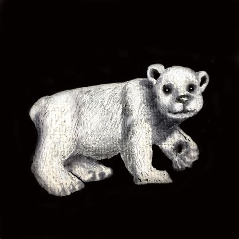 Polar Cub Painting By Bob Carter Fine Art America
