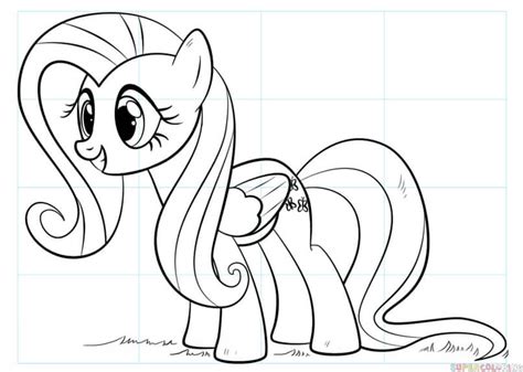 How To Draw Fluttershy Step By Step Drawing Tutorials