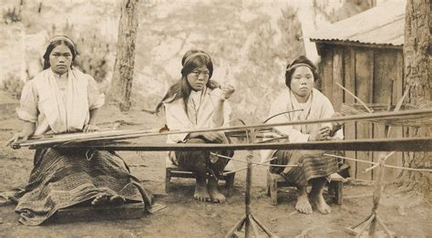 Three Cordillera Women Weaving 1934 Baguio City Baguio Woman Weaving