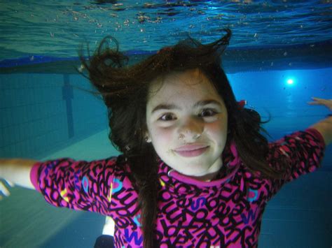 Girl Underwater With School Clothes White Button Shirt Girls Swimming Clothes Pictures Wet