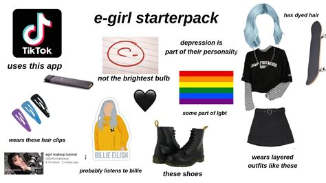 E Girl Starter Pack Rstarterpacks Starter Packs Know Your Meme