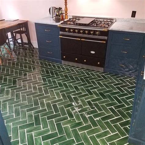 Hunter Green Floor Tiles Black Rock Studio Toronto Handmade Tiles