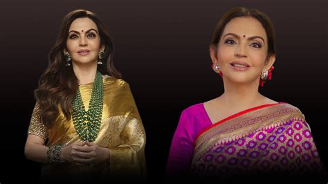 Nita Ambani Wore This Golden Kanchi Pattu Sari Worth Lakhs At Jio World