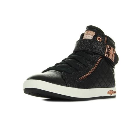Baskets Skechers Shoutouts Quilted Crush Noir Rose Cdiscount Chaussures