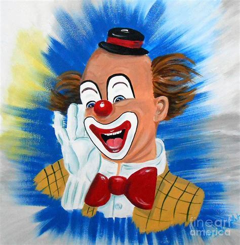 Happy Clown Painting By Rita Drolet