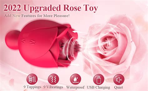 Sucking Vibrator For Women Sex Toys 2in1 Suction Vibrator Rose Sex Toy With 10