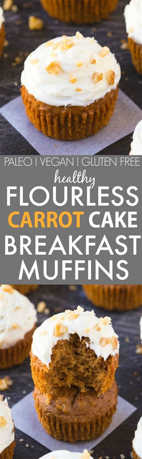Healthy Flourless Carrot Cake Breakfast Muffins
