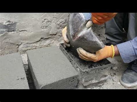 How to make blocks with concrete and cement easily - YouTube