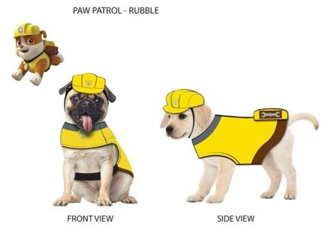 Paw Patrol Dog Costume Rubble Yellow Amscan Asia Pacific