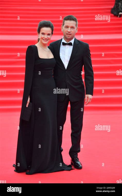 Moscow The Actress Anna Peskova And Dmitry Pristanskov At The Closing Ceremony Of The Th