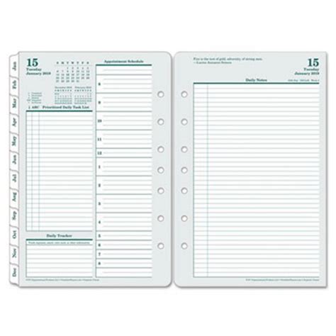 Franklincovey Original Dated Daily Planner Refill Fdp35419