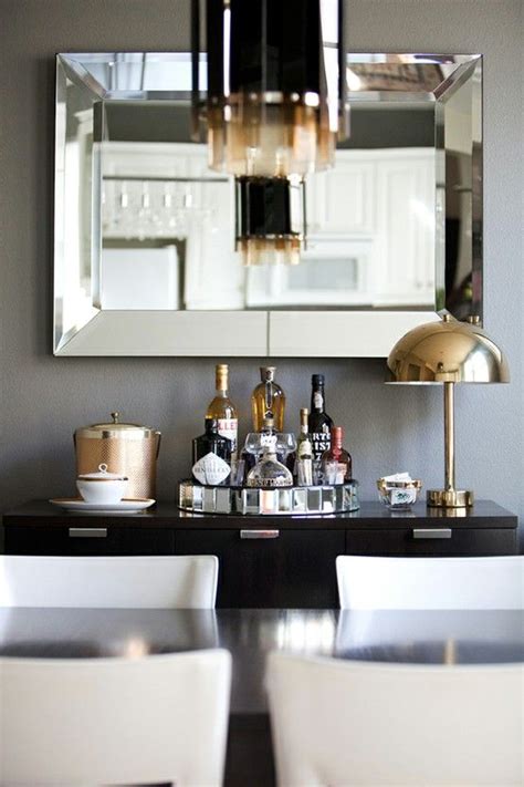 Textures, patterns, colours, and materials. black gold dining room mirrors #diningroomfurniture # ...