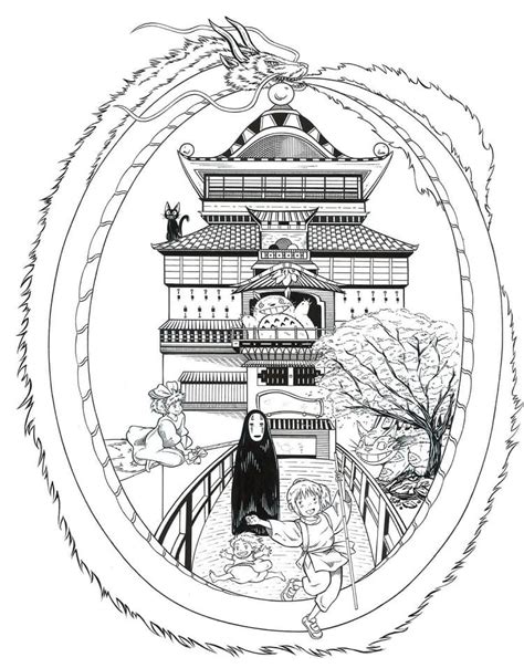 Spirited Away Coloring Book To Print And Online Coloring Home
