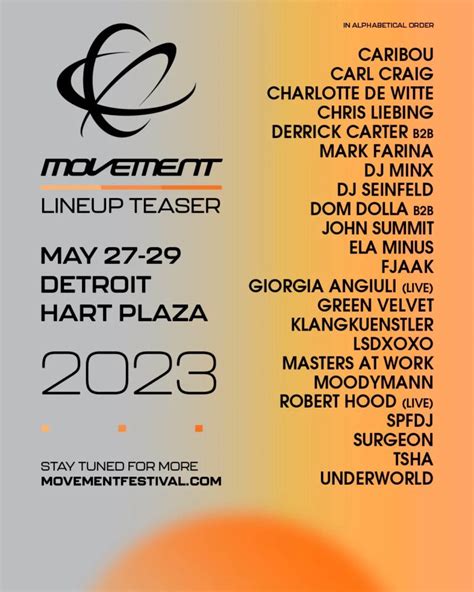 Festival Movement Electronic Music Festival Detroit Mich Tickets