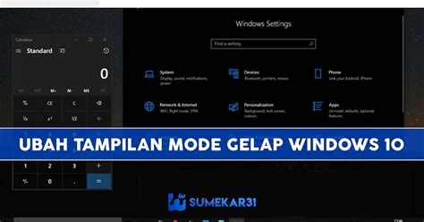 Cara Aktifkan Mode Gelap di Windows 10 dengan Mudah