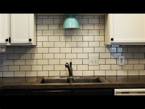A few weeks ago i shared our updated kitchen reveal and promised to come back to talk about some of the diy projects that we did along the way. How to Install a Subway Tile Kitchen Backsplash - YouTube