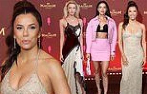 Eva Longoria Showcases Her Ample Assets In A Plunging Sparkly Dress In