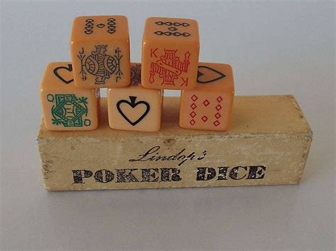 Maybe you would like to learn more about one of these? Vintage Bakelite 1950's Lindops Poker Dice Game In | Etsy ...