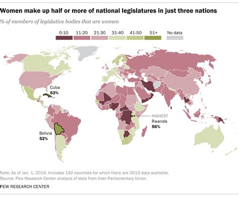 Women Make Up 24 Of Legislative Members Globally Pew Research Center