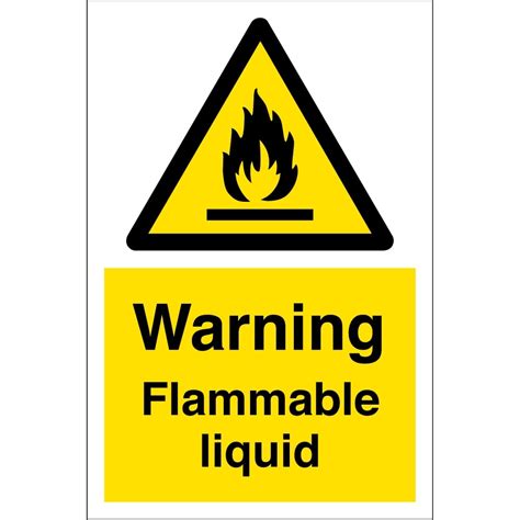 Flammable Liquid Hazard Sign