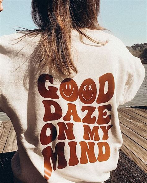 good daze on my mind hoodie trendy hoodie oversized hoodie etsy in 2022 casual sweatshirt