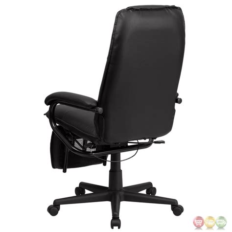 Metropolis high back leather chair. High Back Black Leather Executive Reclining Office Chair ...