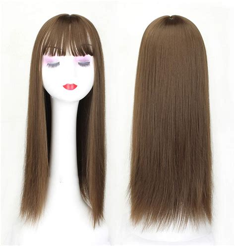 Buy Synthetic Hair Toppers For Women 22 Long Straight Clip On Crown