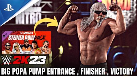 Wwe 2k23 Dlc Big Poppa Pump Scott Steiner Entrance Finisher And Victory Youtube