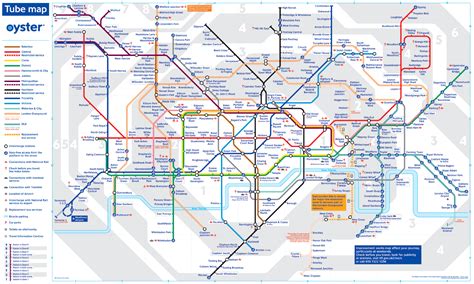 Londra Sera Metropolitan London Map Underground Tube Map